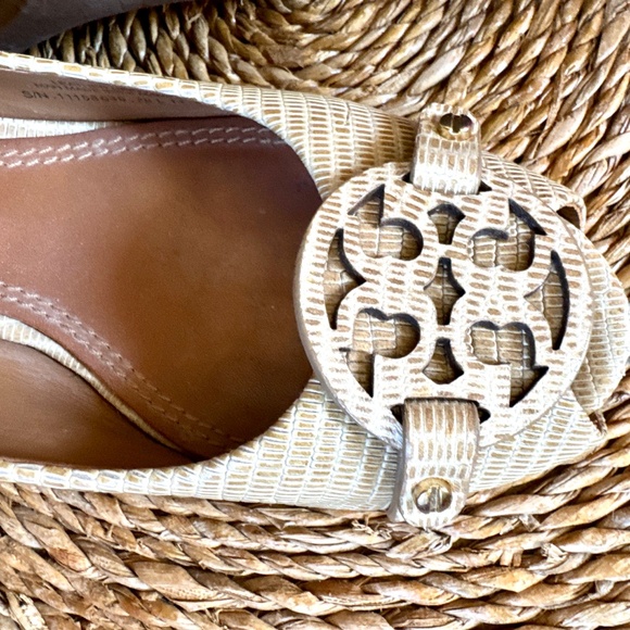 Tory Burch - Mini Miller Open Toe 65mm Wedge - Color Trench Tan - Size 6 - Picture 7 of 11